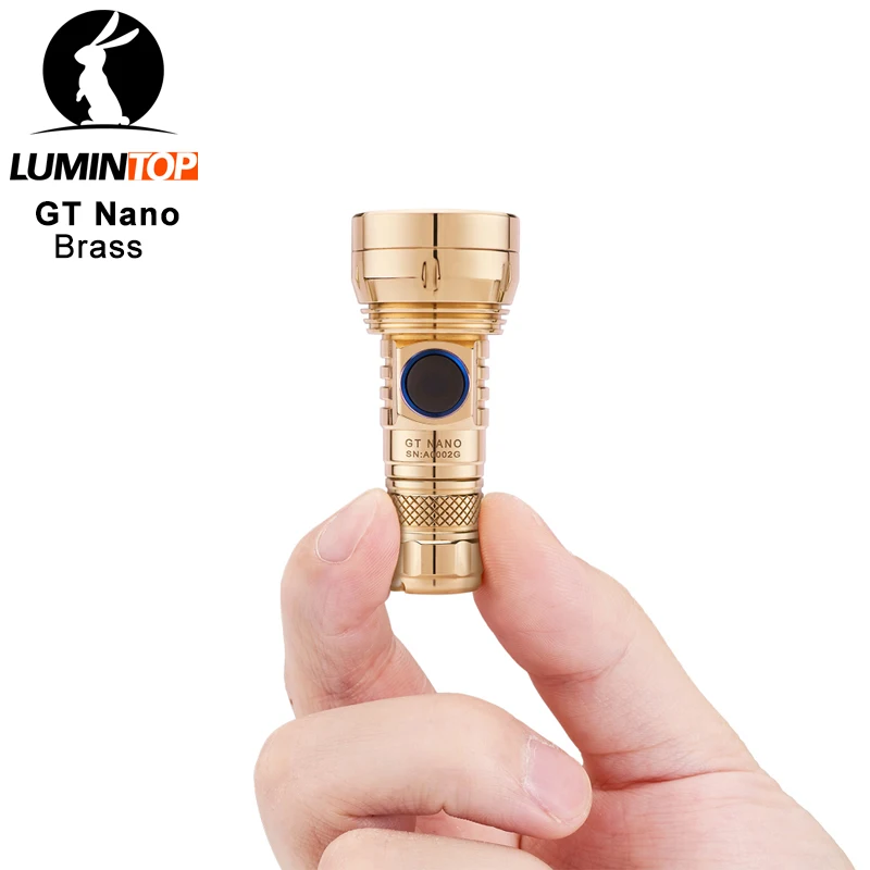 Фонарик Lumintop GT с нанопокрытием из меди и латуни 300 м фонарик на большие расстояния