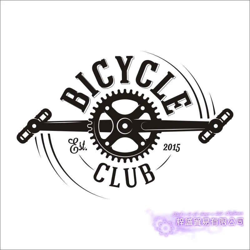 DCTAL Bike Shop Sticker Bicycle Car Decal Posters Vinyl Wall Decals Pegatina Decor Mural