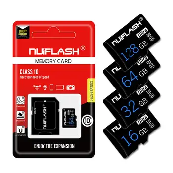 

NUIFLASH 4/8/16/32/64/128GB High Speed C10 Data TF Memory Card for Phone Tablet Micro sd card smartphone flash card