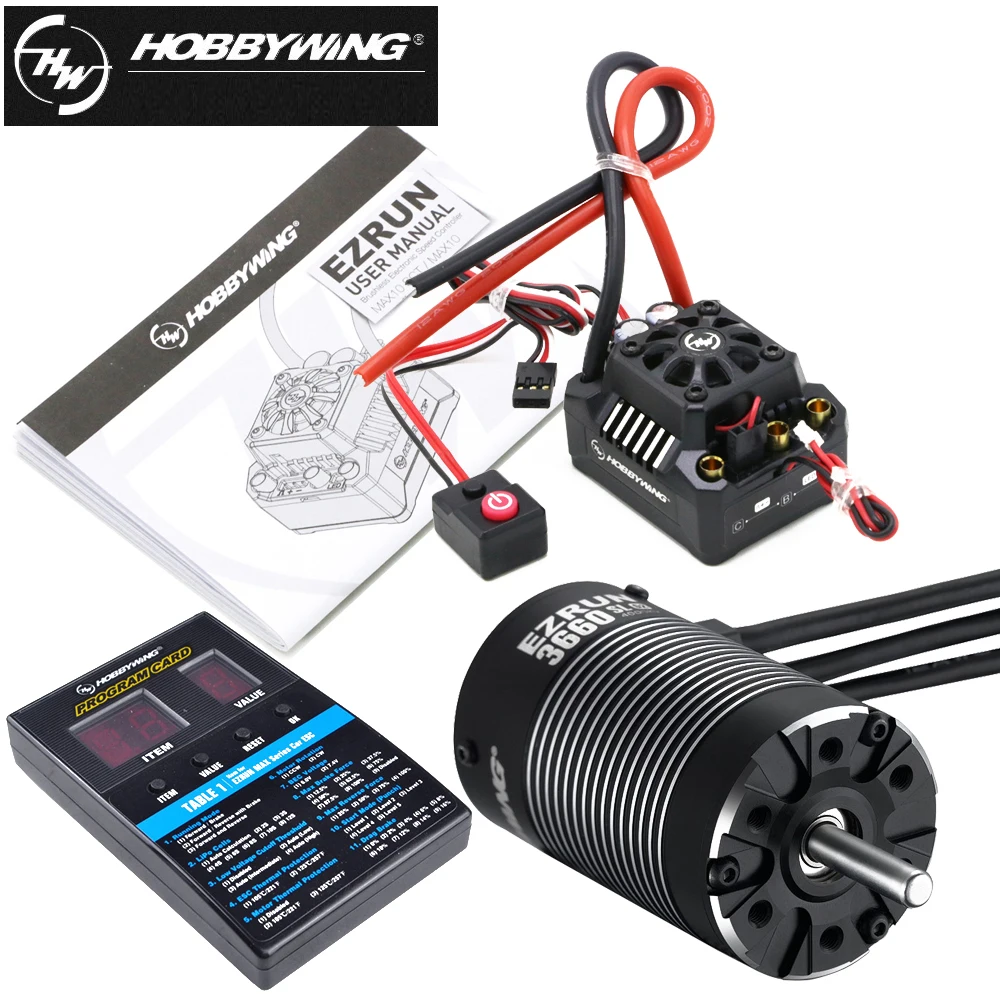 3 шт./лот щеточный электронный регулятор скорости Hobbywing EZRUN MAX10 120A