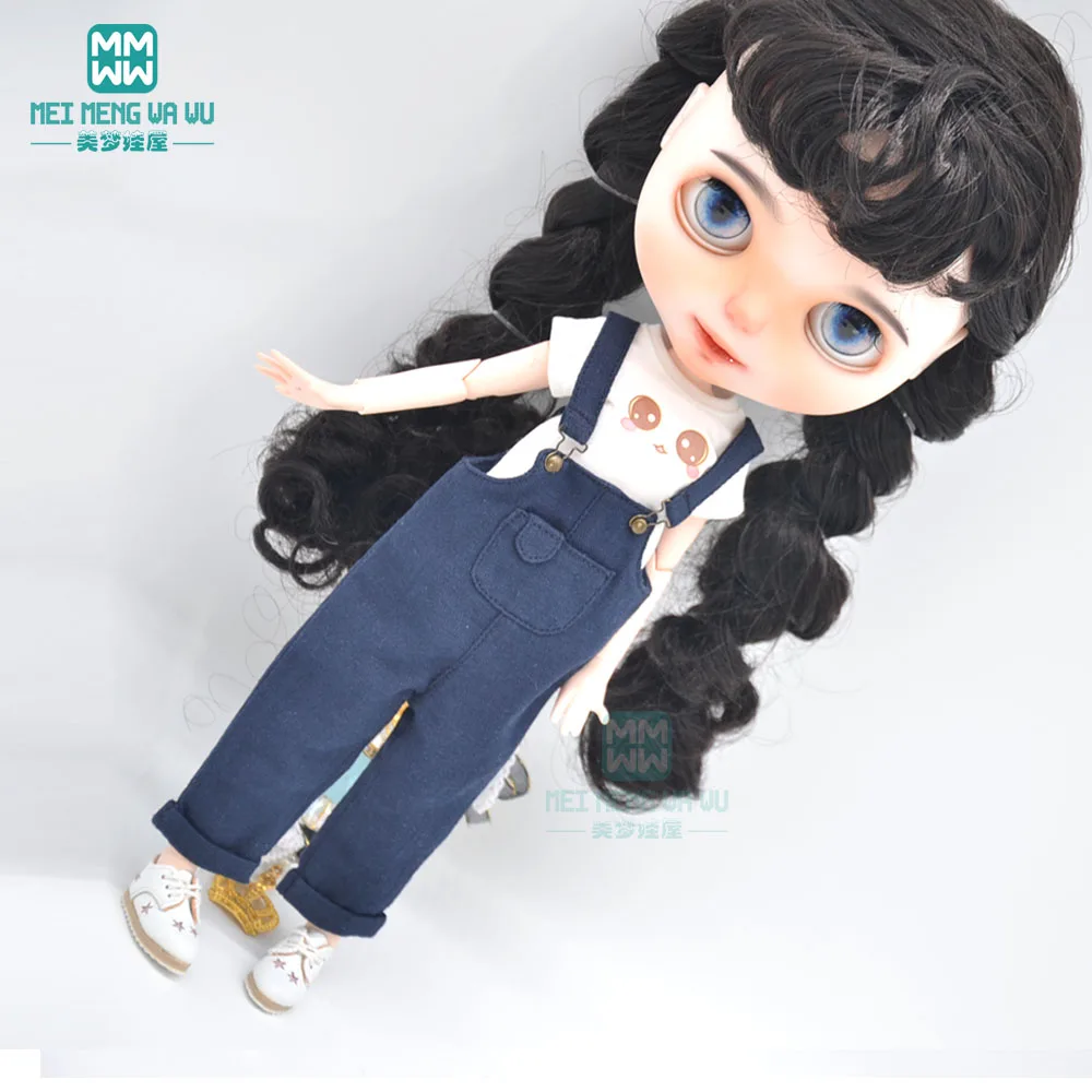 1 шт. Одежда для кукол Blyth модные брюки с кошачьими ушками черные красные