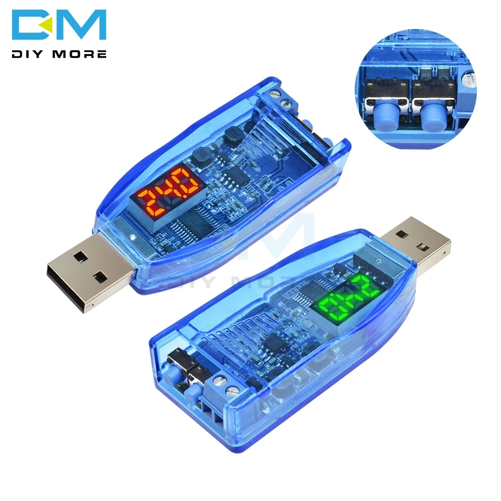 

DC-DC 5V to 3.3V 9V 12V 24V Side Button Adjustable Potentiometer Step UP Down Converter Power Supply Voltage Regulator Module