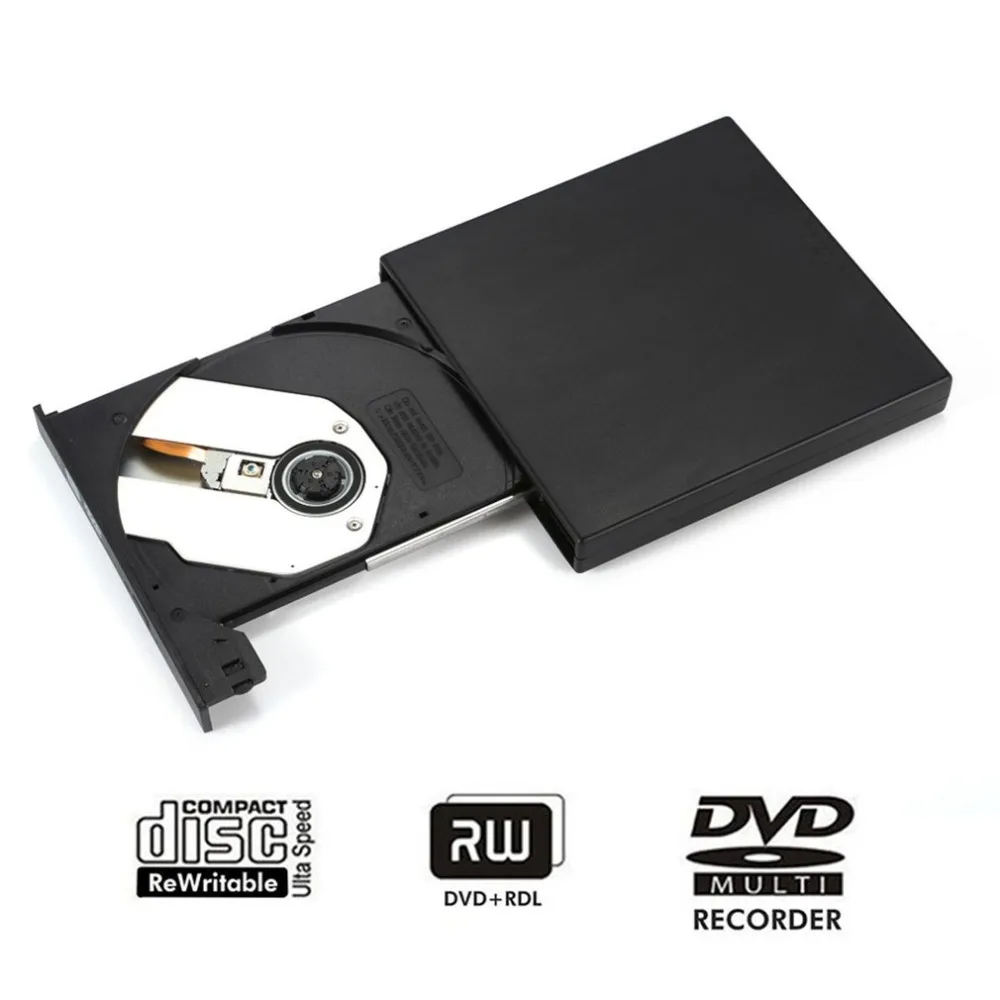 

USB 2.0 External DVD Optical Drive CD Burner DVD ROM Player Combo Writer Recorder Portable For Laptop Computer PC Drop shipping