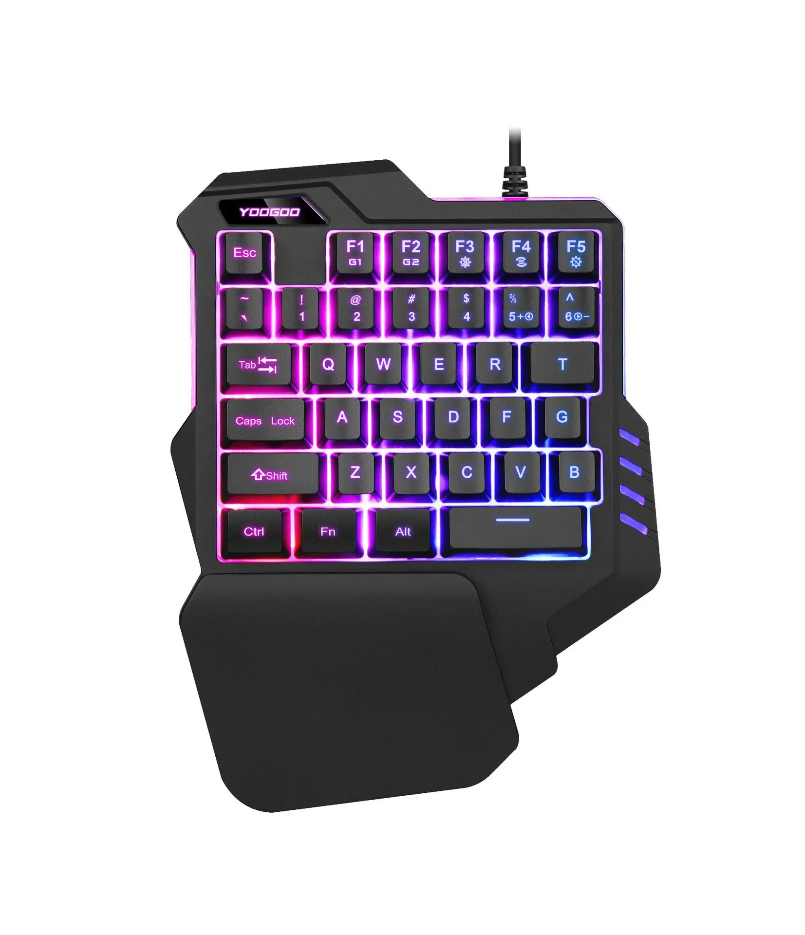 

One-Handed Keyboard Colorful RGB Backlight Non-Machinery Laptop Computer Gaming Keyboard Chicken Hand Travel Cross Border Direct