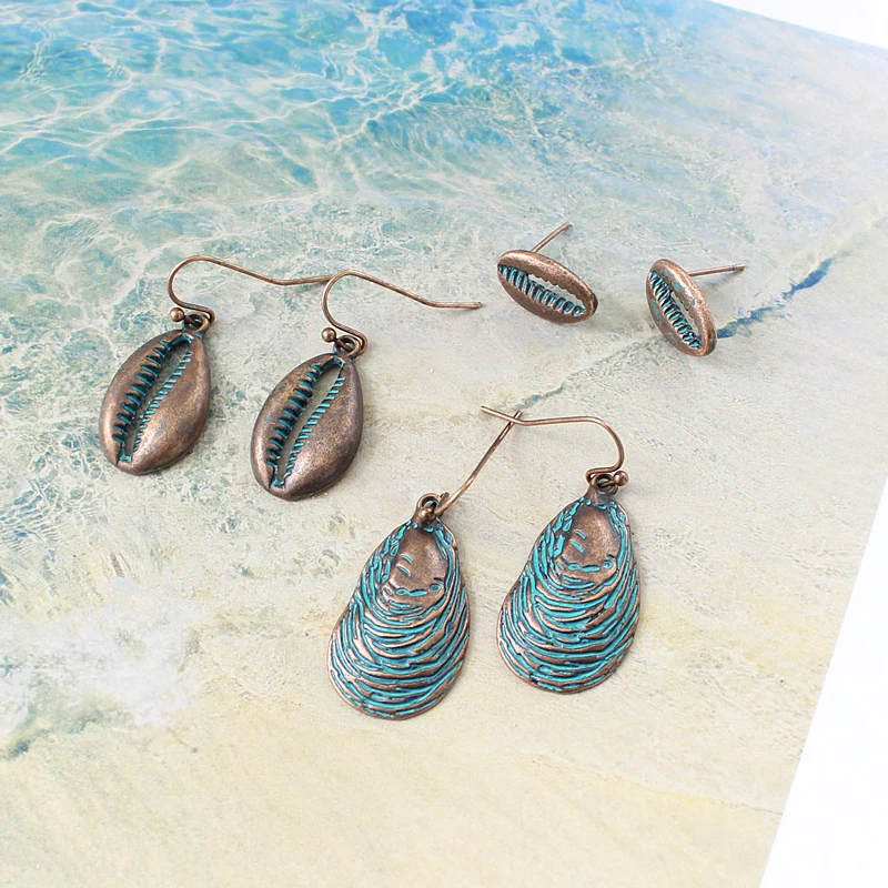 

Let's go to the beach! Trendy Female 3 Pieces Seaside Style Earrings Crab Claws Crab Pliers Earrings Ear Studs Baroque Jewelry
