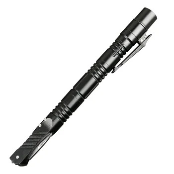 

Multifunctional Rechargeable Flashlight Tactical Pen Survival Self De-fense Anti-wolf Divine Protection Pen Writing Pens Torch