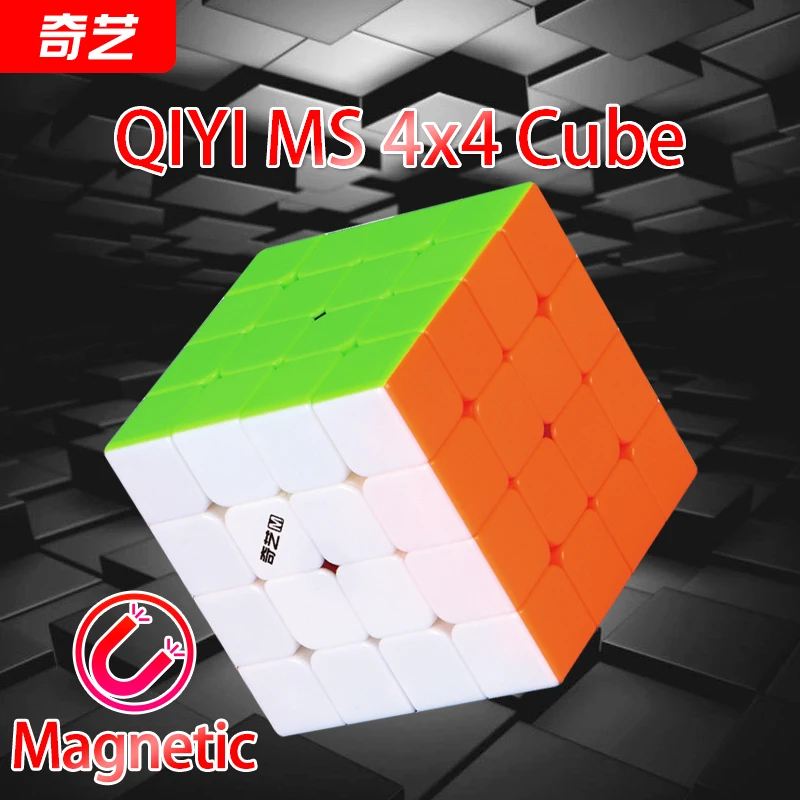 

QiYi MoFangGe Qiyi MS Series 4x4 Magnetic Magic Cube Professional Qiyi M S 4x4x4 Speed Cube Stickerless Magnets Cube Puzzle