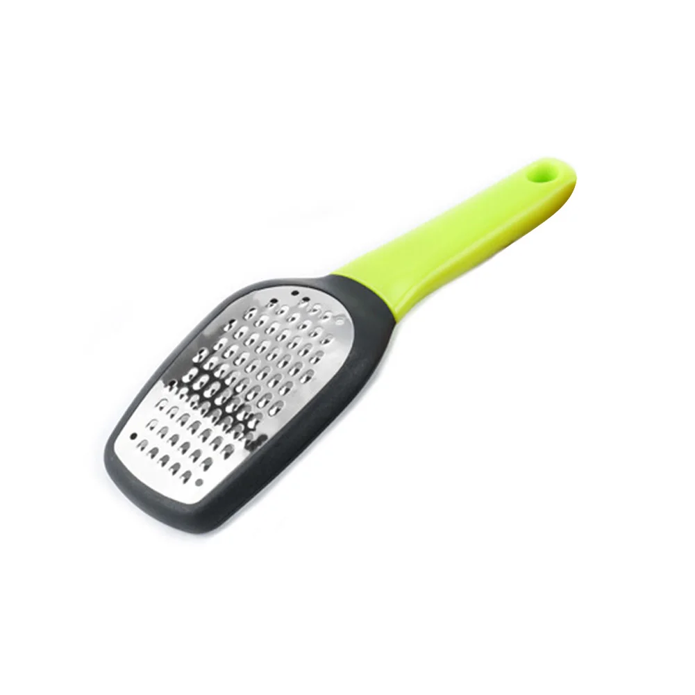 Green Wide Side Шлифовальный станок для прочных овощей, кухонный инструмент, практичная многофункциональная терка из нержавеющей стали для домашнего сыра, ручная вращающаяся овощерезка - Цвет: Green Wide Side