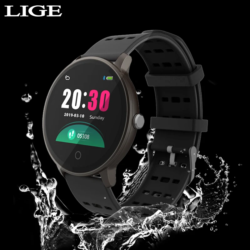 

LIGE Smart Bracelet Women's Activity Fitness Tracker Blood Pressure Heart Rate Monitor Pedometer Health Sports Smart Wristband