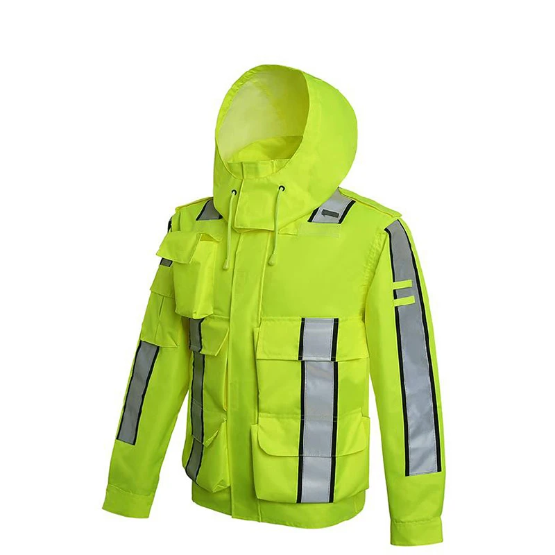 Safety Reflective Jacket Windproof Waterproof Cycling Jacket Bike