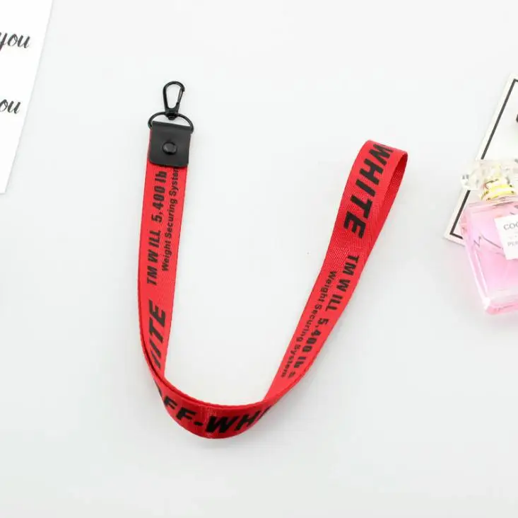 BYK1747 Off White брелок лента брелок porte clef чехол для телефона брелок llaveros sleutelhanger chaviro portachiavi сумка Шарм - Цвет: BYK1747