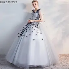 Светильник, серое бальное платье, фатиновое платье, Vestidos De 15 Anos, милое 16 платье, бальное платье, Пышное Платье с длинным рукавом