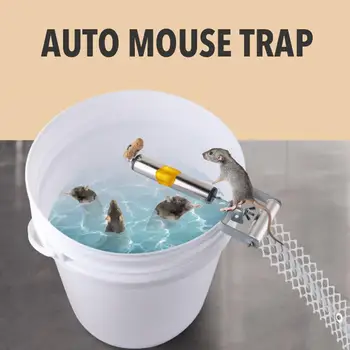 

Stainless Steel Rolling Mouse Trap Stainless Steel Auto Mice Control Killer Rat Catcher For Outdoors Indoors Rodent Control Tool