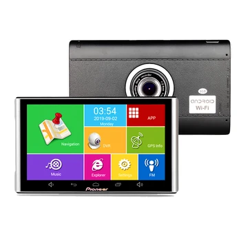 

7 inch Car DVR GPS Navigation Android AVIN wifi Dash cam camera Automobile with Rear view camera Navigators sat nav Free maps