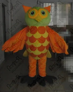 

quality night owl mascot costumes professional orange bird costumes design OEM party costumes