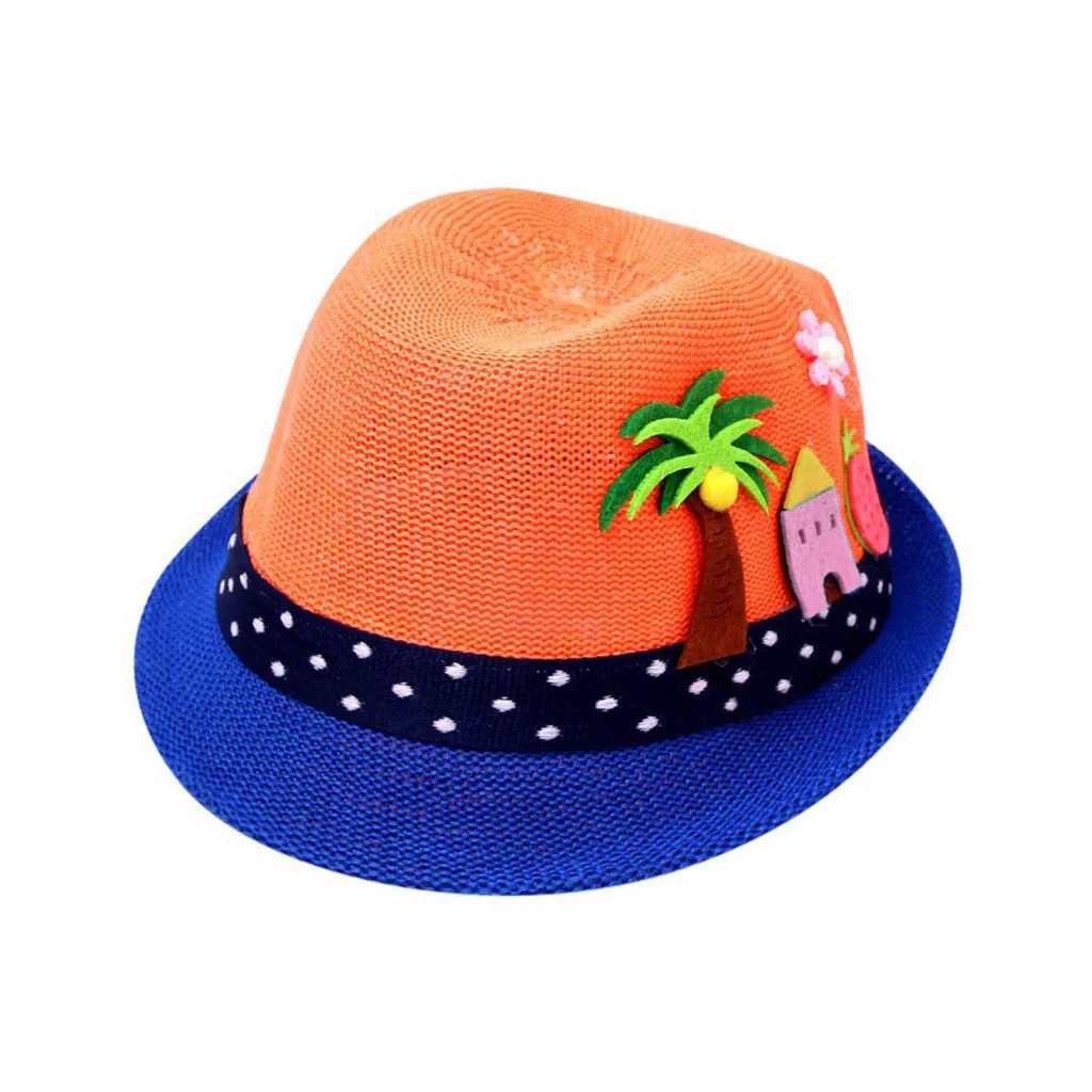 Модная летняя симпатичная детская шапочка или Кепка для девочек и мальчиков, детские шапки, детская шапочка, дышащая шляпа с рисунком из мультфильма, соломенная детская одежда, H5
