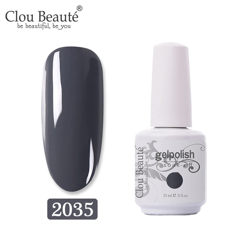 Clou Beaute красная серия УФ светодиодный Гель-лак для ногтей Полупостоянный УФ-лак Гель-лак украшения ногтей маникюр праймер - Цвет: 2035