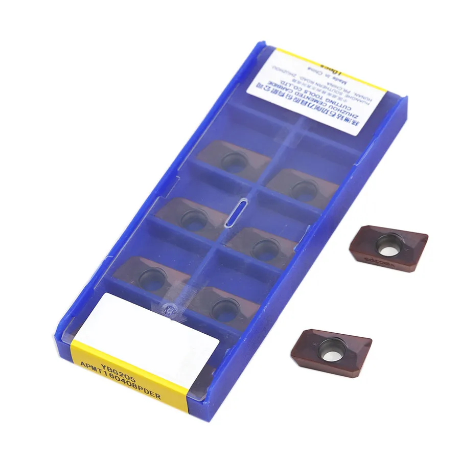 

APMT1135PDER YBG202 фрезерный токарный инструмент APMT160408PDER YBG202 YBG205 высококачественные карбидные вставки токарный инструмент с ЧПУ фреза