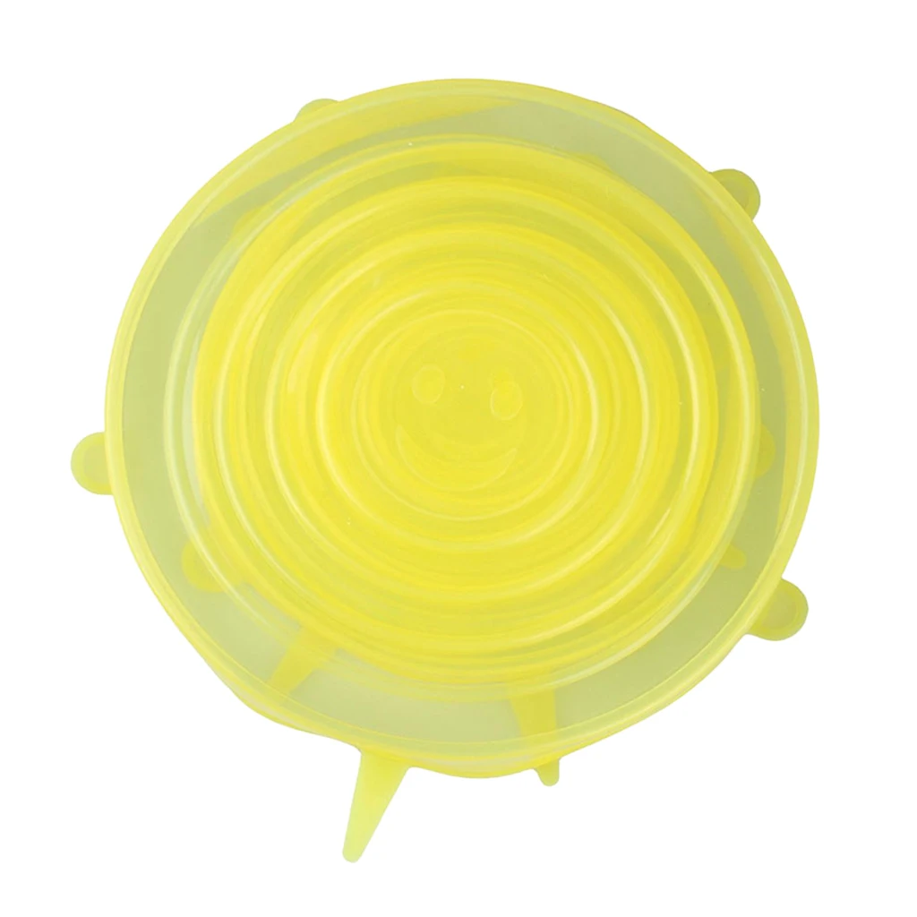 Silicone Stretch Lids Reusable Durable and Expandable to Fit Various Sizes and Shapes of Containers for Keeping Food Fresh Silicone Stretch Lids Reusable Durable and Expandable to Fit Various Sizes and Shapes of Containers for Keeping Food Fresh