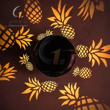 Производители горячей продажи железный арт Солнечный ананас проекционный светильник украшение железное искусство железный горшок двора декоративные фрукты лампа