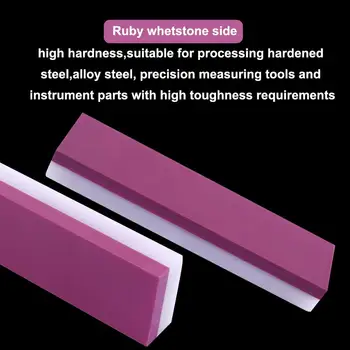 

1Pcs 3000# Ruby Sharpening Stone & 10000# Agate Stone Whetstone Polishing Grinding Stone for Knife Sharpener Fine Stone