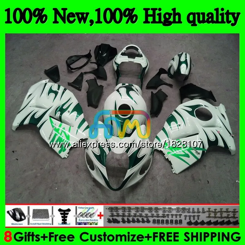 GSXR 1300 для SUZUKI Hayabusa GSXR-1300 2002 2003 2004 зеленый пламя 2005 2006 2007 49BS. 178 GSXR1300 96 02 03 04 05 06 07 обтекатель - Цвет: No. 1