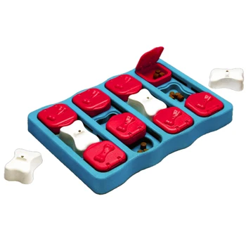 

Dog Brick Tap & Flip Treat Toy Pet Dog Puppy High IQ Development Training Interactive Game Toy Educational Food Feeder Toys