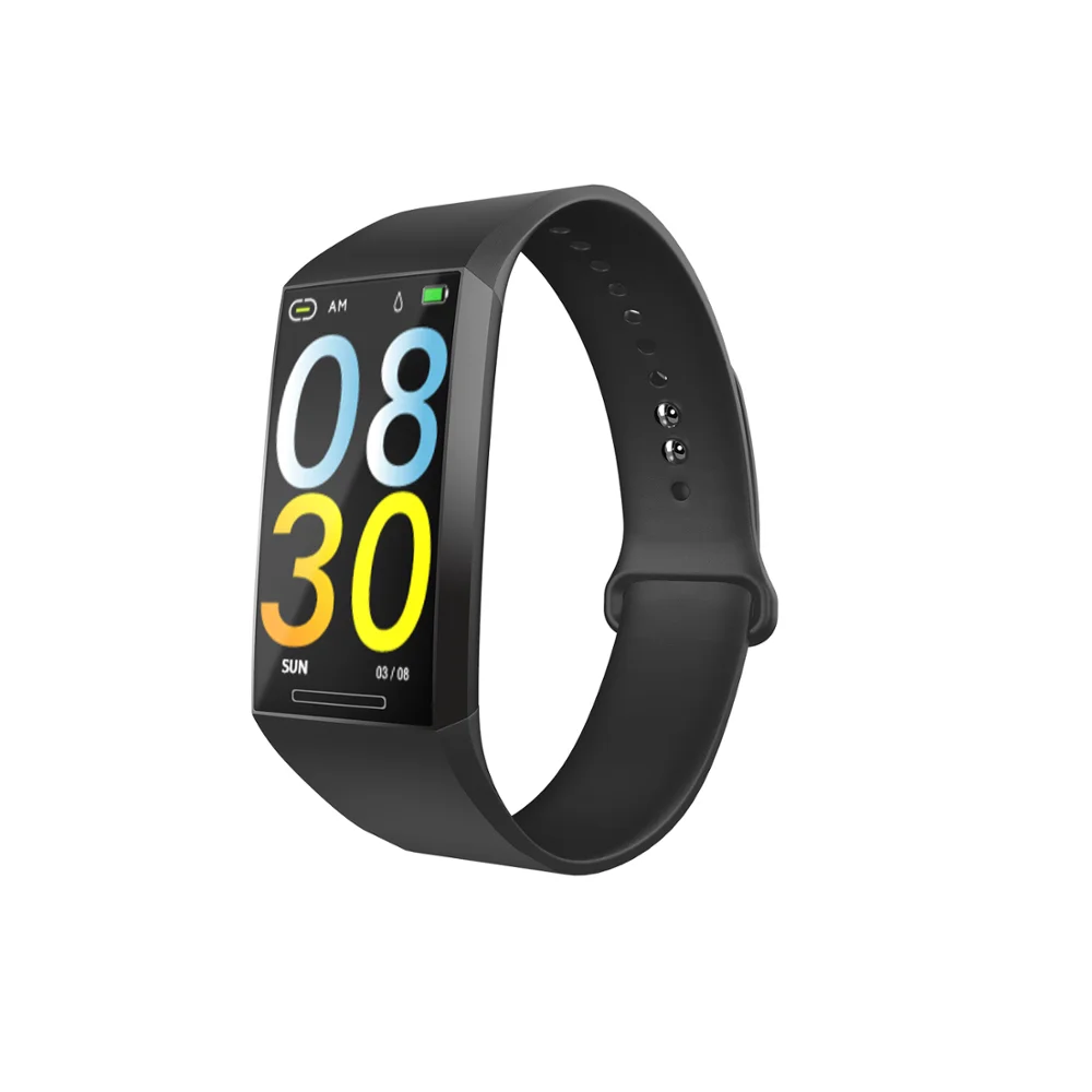 Black-S18 ONEMIX Smart Bracelet Waterproof Accurate Step Counting Sports Pedometer Wireless Bluetooth Link Fitness Watch Sports pedometer - Цвет: Black-S18
