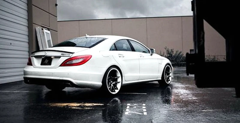 Для Mercedes Benz W218 2011 2012 2013 задний спойлер из углеродного волокна черное автомобильное украшение в виде хвостового крыла для CLS300 CLS350 CLS63