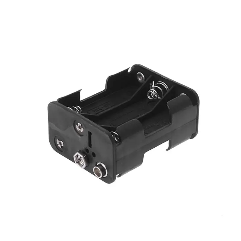 

1PC Battery Holder Double Side 6x1.5V AA Buckle Box Case Cell DIY Clip Container Spring Black
