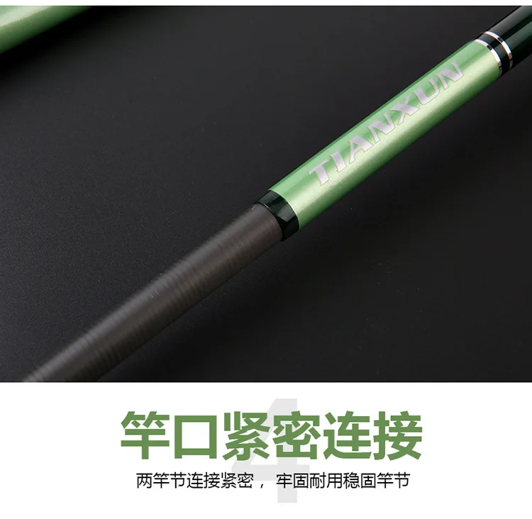 Algemas de Carbono Vara de Pesca Super Difícil Ultra Light Retrátil 3.6m 4.5m 5.4m 6.3m 7.2m Fluxo 10 Cheap Varas de pescar