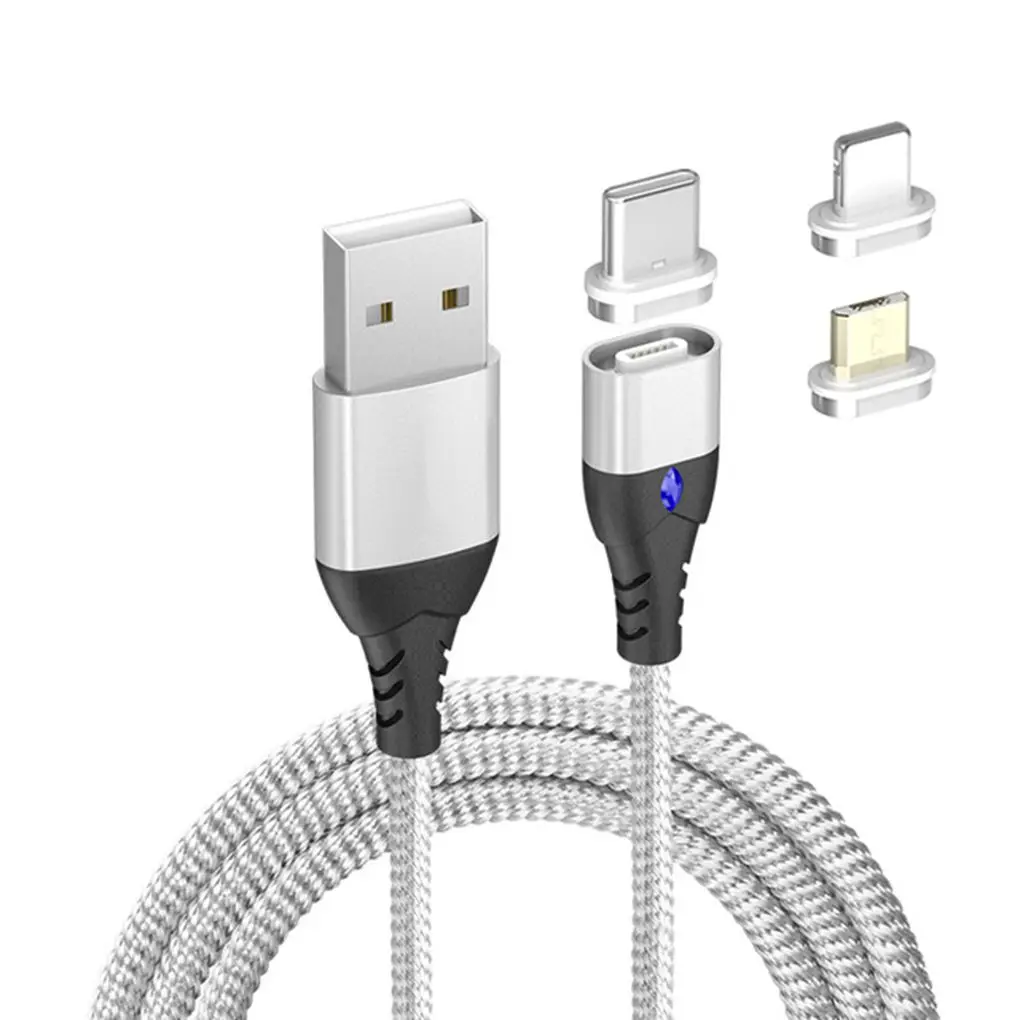 Магнитная зарядная кабельная линия Micro Тип usb C 8 Pin магнит быстрая Зарядное устройство переходник Замена для iPhone/iPad/Xiaomi/huawei/samsung
