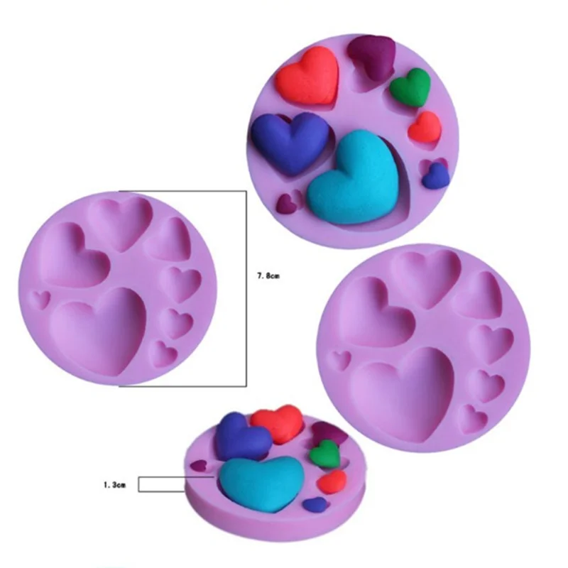 Силиконовые формы в форме сердца для свадебного торта ко Дню Святого Валентина формы для выпечки кондитерских изделий инструменты для украшения кондитерских изделий печенье шоколадные формы