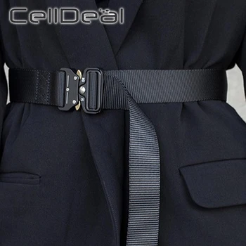 

Military Training Outer Belt Nylon Tactical Belt Men's Training Belt Metal Buckle Outdoor Sports Multifunctional Casual Solid