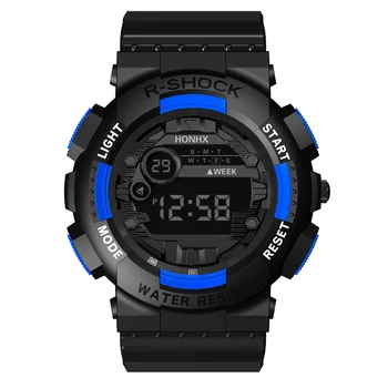 

Electronic Digital Male Wrist Watch with LED Display Waterproof Sports Watches LL@17