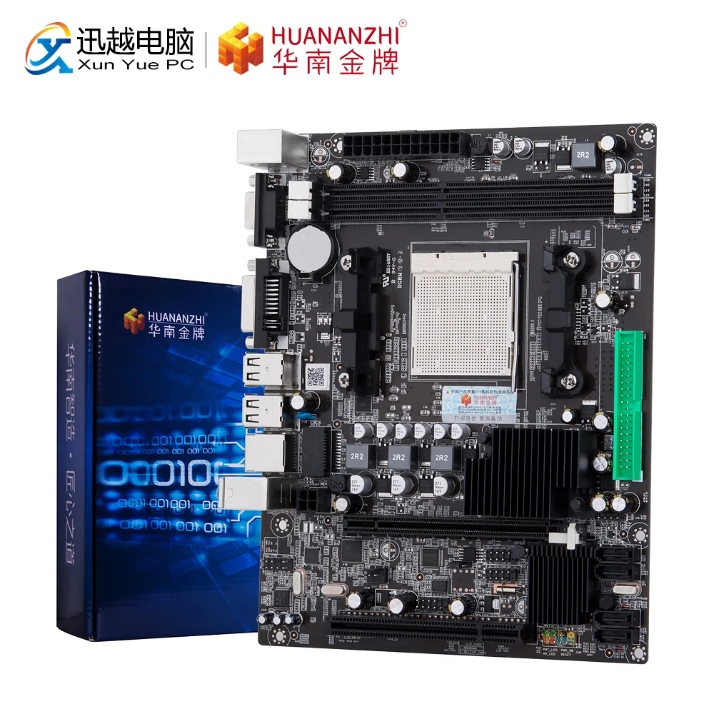 Материнская плата HUANANZHI A78 материнская для AMD AM3 760K 780 DDR3 16 ГБ PCI-E USB3.0 VGA DVI |