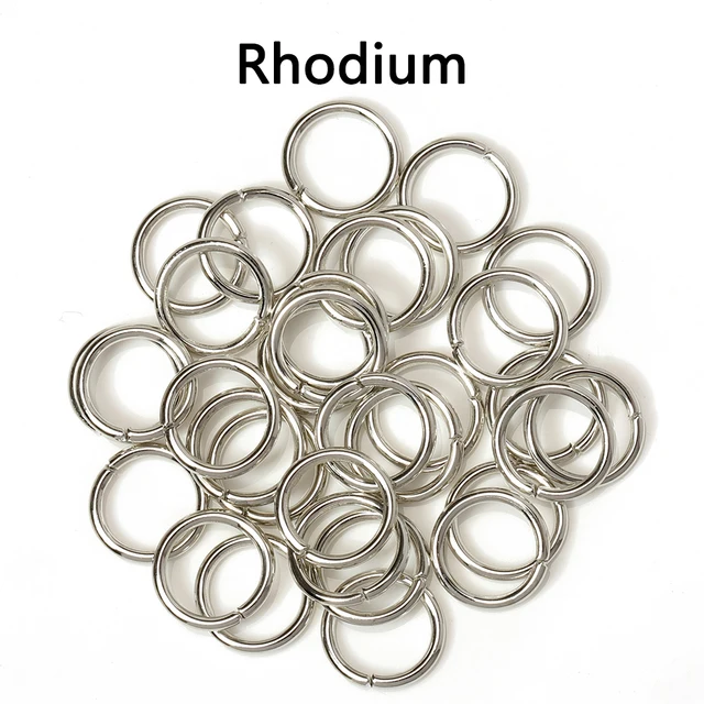 200pcs/lot Wholesale Open Circle Jump Rings Necklace Bracelet Earring Pendant Connectors DIY Making Jewelry Crafts Accessories Rhodium