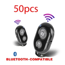 50pcs Bluetooth-compatible Adapter Wireless Remote Shutter Release Remote Selfie Accessory For Mobile Phone Control Photo Camera