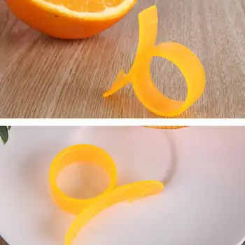 

5pcs/set Ring Peeler Finger Shape Lemons Orange Citrus Opener Kitchen Orange Ring Stripping Quickly Peeler Tools Y7K4