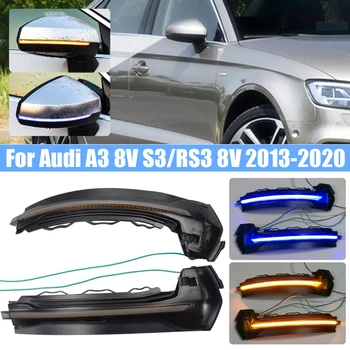 

Dynamic Indicator Blinker Side Rear-View Mirror Indicator LED Turn Signal Light For Audi A3 8V 2013-2020 S3/RS3 8V 2013-2020