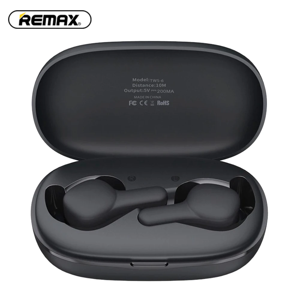 [Новинка] Remax TWS 6 Bluetooth 5 0 наушники вкладыши с бинауральным вызовом smart touch HIFI стерео