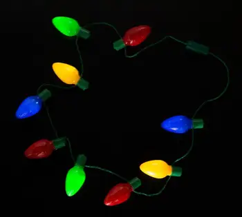 

Christmas Necklace LED Light Up Bulb Party Favors For Adults Or Kids As A New Year Gift Party Supplies