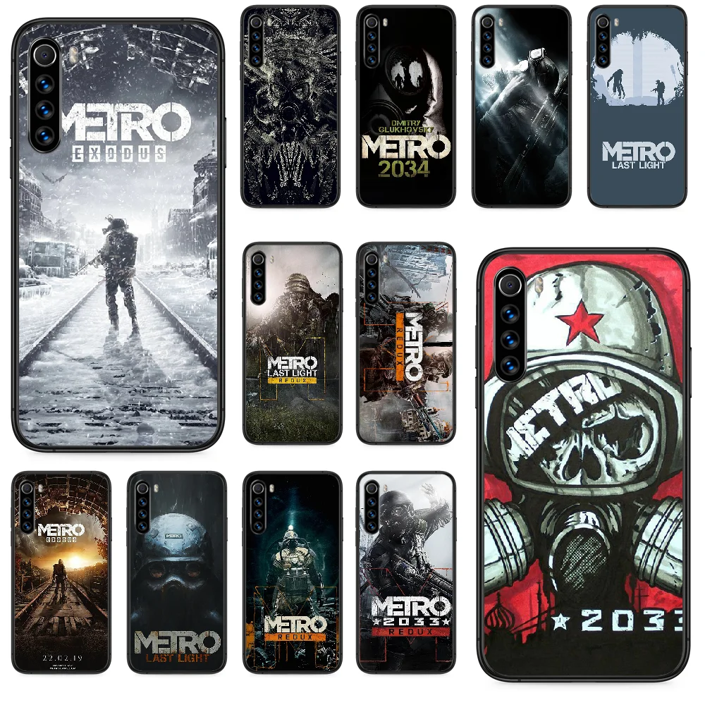 Чехол для телефона game Metro 2033 Xiaomi Redmi Note 4A 4X 5 6 6A 7 7A 8 8A 4 5A 8T Plus Pro черный мягкий чехол