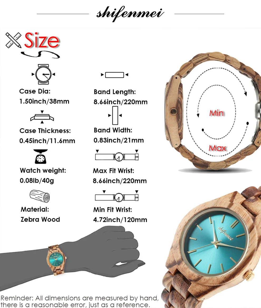 Shifenmei деревянные часы женские роскошные Брендовые Часы женские модные часы Кварцевые Деревянный браслет в стиле минимализма часы Zegarek Damski