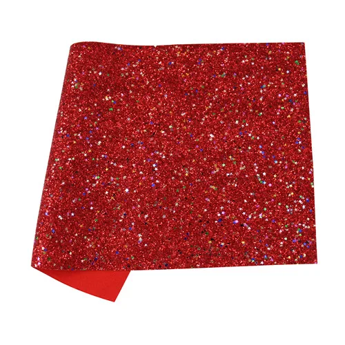 Q& N 20*34 см 1 шт. блестящая синтетическая кожа ткань для рождественских обоев Покрытие для сумок обуви Haibows рукоделие декоративный материал - Цвет: red 1pcs