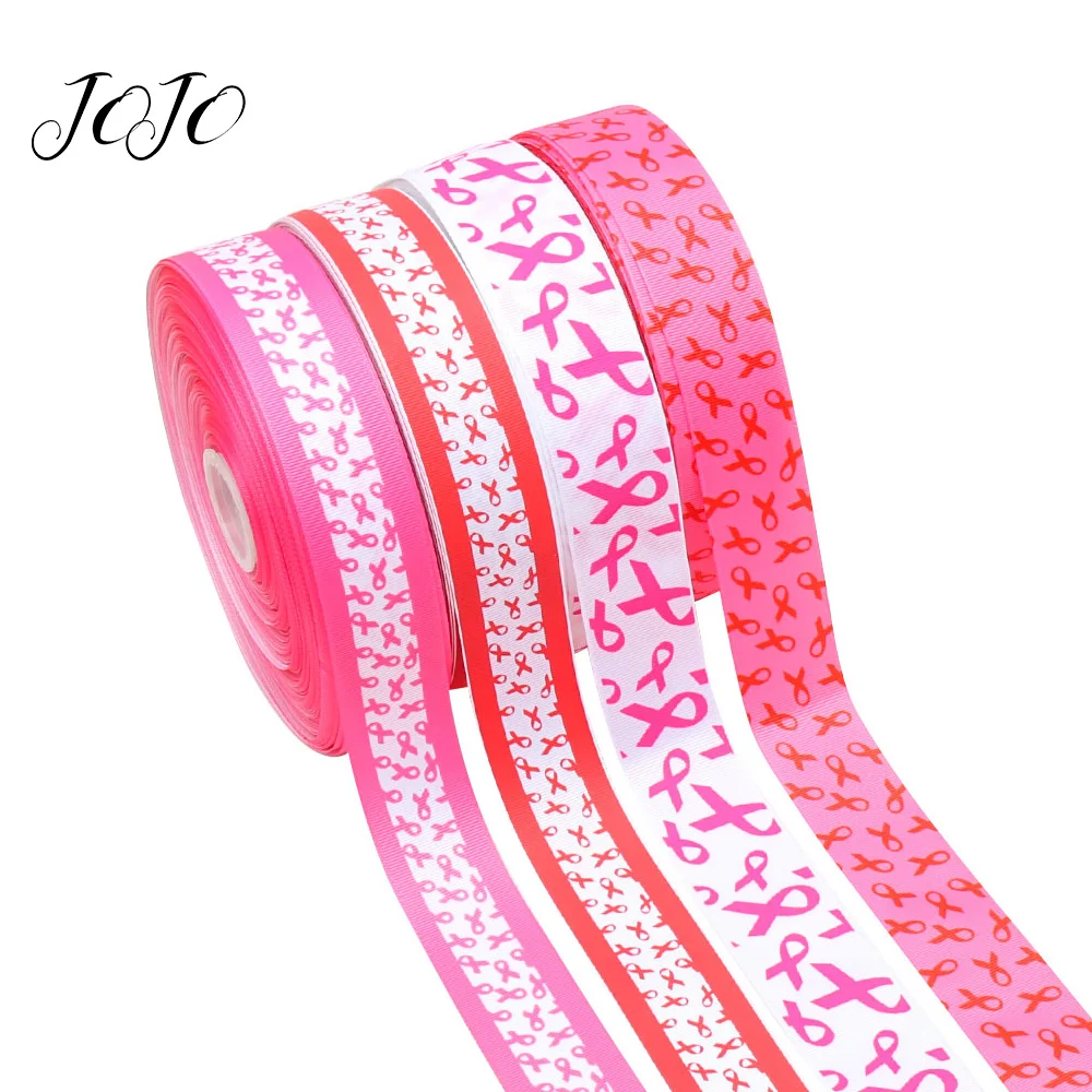 

JOJO BOWS 38mm 5y Grosgrain Ribbon For Craft Anti-aids Printed Tape For Needlework DIY Hair Bows Logo Material Handmade Supplies