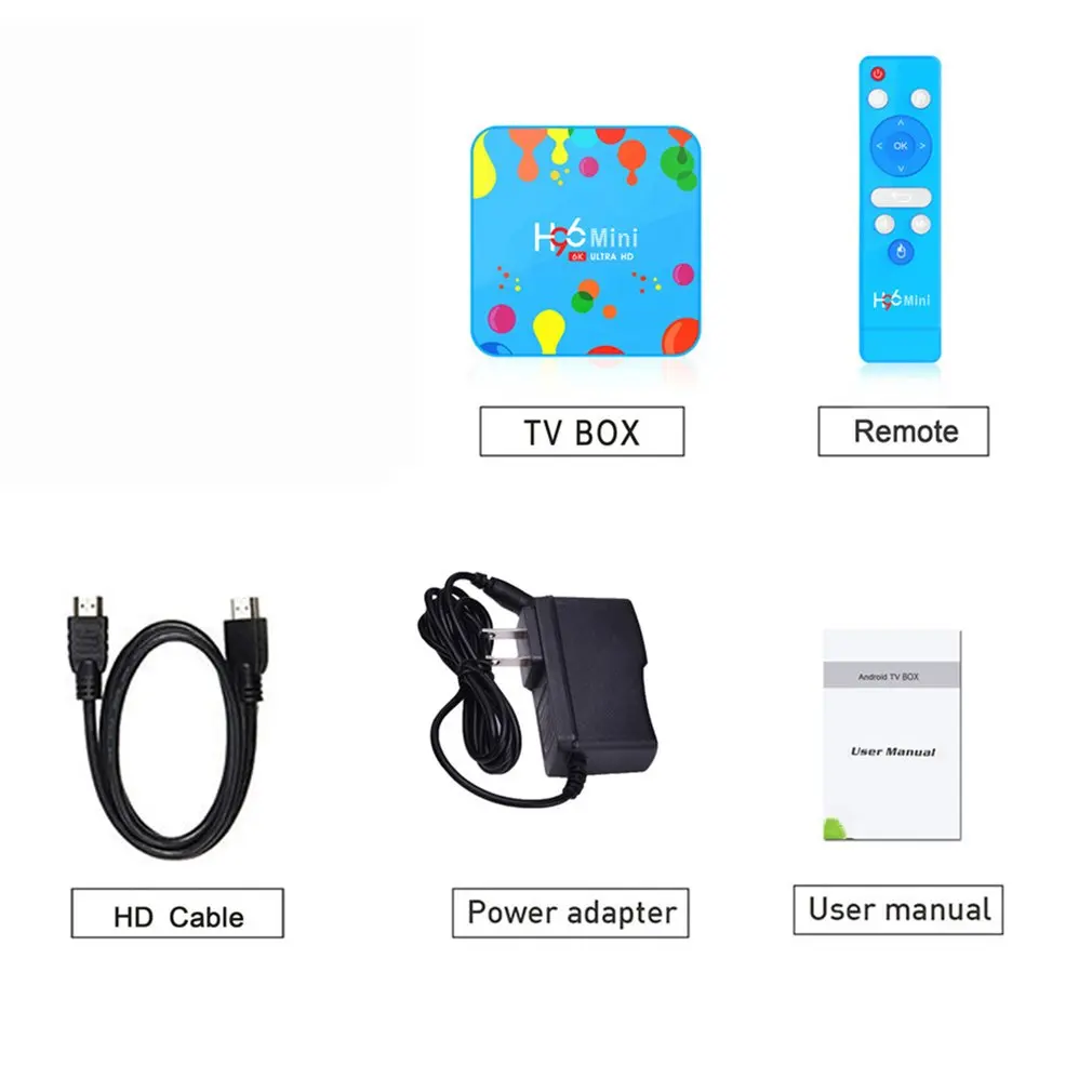 H96mini Smart tv box Android 9 0 2 4G/5G Wifi Bluetooth 4 H6 4k Full HD медиаплеер Netflix H96 мини приставка |