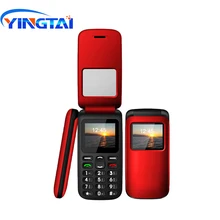 Разблокированный мобильный телефон YINGTAI T40 большая кнопка дешевый флип-телефон для пожилых 1,77 дюймов беспроводной FM SOS телефон