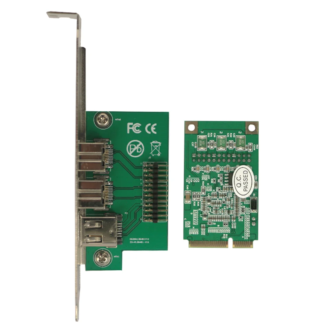 Мини PCI-E к IEEE 1394 контроллер карты Combo 1x 1394A 6Pin и 2x 1394B 9Pin адаптер для Firewire цифровой камеры DV HDD съемный