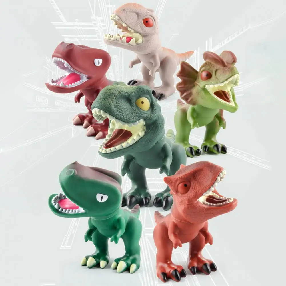 Cabeça do brinquedo do dinossauro móvel 360 graus fácil de compreender  presente perfeito textura clara dinossauro modelo de brinquedo para jogar  decoração - AliExpress